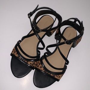 Zara animal print sandals